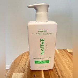 Native Unscented Sensitive Facial Cleanser